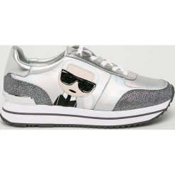 Karl Lagerfeld - Buty. Szare buty sportowe damskie KARL LAGERFELD, bez wzorów, ze skóry, sportowe. Za 799,90 zł.