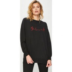 Answear - Bluza. Czerwone bluzy damskie ANSWEAR, s, z nadrukiem, z bawełny, bez rękawów, bez kaptura. W wyprzedaży za 49,90 zł.