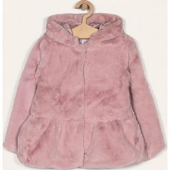Blukids - Płaszcz dziecięcy 98-134 cm. Różowe kurtki dziewczęce Blukids, bez wzorów, z poliesteru, z kapturem. Za 129,90 zł.