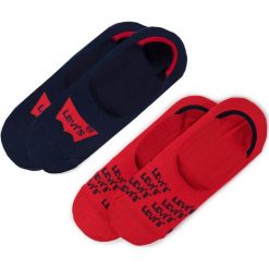 Zestaw 2 par stopek unisex LEVI'S - 983316001 872 Navy/Rad. Czerwone skarpetki damskie Levi's®, bez wzorów, z elastanu. Za 39,99 zł.