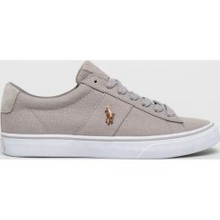 Polo Ralph Lauren - Tenisówki. Szare trampki męskie Polo Ralph Lauren, bez wzorów, z gumy, na sznurówki. W wyprzedaży za 279,90 zł.