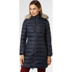Tommy Jeans - Płaszcz puchowy damski, niebieski. Niebieskie płaszcze damskie Tommy Jeans, s, bez wzorów, z jeansu, eleganckie. Za 899,95 zł.