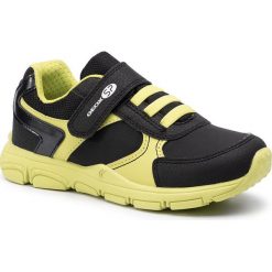 Sneakersy GEOX - J N.Torque B. A J947NA 0CE54 C0054 S Black/Yellow. Czarne trampki chłopięce Geox, bez wzorów, ze skóry ekologicznej, na rzepy. Za 199,00 zł.