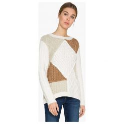 Desigual Panie Sweter Jers Mara 17Wwjf18 1001 (Rozmiar Xs). Białe swetry damskie marki Desigual, xs, bez wzorów, eleganckie, bez rękawów, bez kaptura. W wyprzedaży za 252,00 zł.