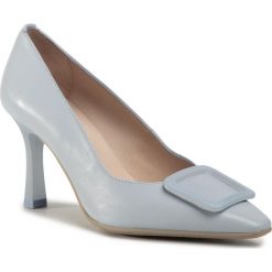 Szpilki HISPANITAS - Paris-7 HV00179 Nube. Niebieskie półbuty damskie Hispanitas, z aplikacjami, ze skóry, eleganckie, bez obcasa, na obcasie, bez zapięcia. Za 479,00 zł.