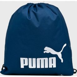 Puma - Plecak. Niebieskie plecaki męskie Puma, z nadrukiem, z poliesteru. W wyprzedaży za 29,90 zł.
