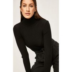 Answear - Sweter. Czarne golfy damskie ANSWEAR, s, bez wzorów, z elastanu, bez rękawów. W wyprzedaży za 59,90 zł.