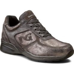 Sneakersy NERO GIARDINI - A616031D Luxury Antracite 101. Szare półbuty damskie marki Nero Giardini, bez wzorów, ze skóry, bez obcasa, na płaskiej podeszwie, bez zapięcia. W wyprzedaży za 389,00 zł.