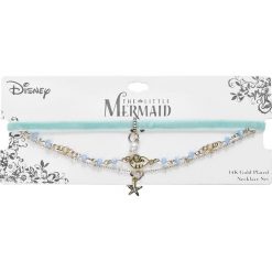Naszyjniki damskie: Ariel – Mała Syrenka Mermaid Choker Naszyjnik złoty