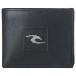 Rip Curl Portfel Męski Czarny Rider Rfid 2 In 1. Czarne portfele męskie Rip Curl, bez wzorów, ze skóry. Za 217,00 zł.