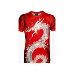 Dragon Year men's t-shirt. Czerwone t-shirty męskie marki Mars from venus, s, bez wzorów, bez kołnierzyka. Za 84,50 zł.