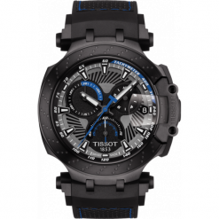 TISSOT RABAT ZEGAREK T-Race Thomas Luthi 2018 Limited Edition T115.417.37.061.02. Niebieskie zegarki męskie TISSOT, szklane. W wyprzedaży za 2420,00 zł.