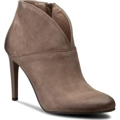 Botki CARINII - B3615 H28-000-PSK-A92. Brązowe buty zimowe damskie marki Carinii, z materiału, eleganckie, na obcasie. W wyprzedaży za 229,00 zł.