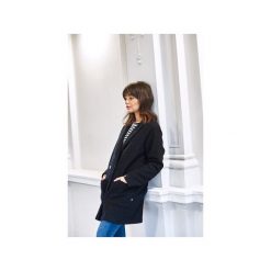 B099 Płaszcz na jeden guzik. Różowe płaszcze damskie BE, xl, bez wzorów, z jeansu. Za 195,00 zł.