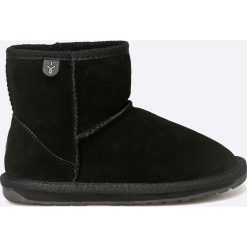 Emu Australia - Botki dziecięce Wallaby Mini BLAK. Czarne botki damskie EMU Australia, z okrągłym noskiem, bez zapięcia. Za 249,90 zł.