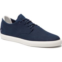 Półbuty LACOSTE - Esparre 119 3 Cma 7-37CMA0024J18 Nvy/Off Wht. Niebieskie półbuty męskie marki Lacoste, na co dzień, bez wzorów, z gumy, bez zapięcia. Za 429,99 zł.