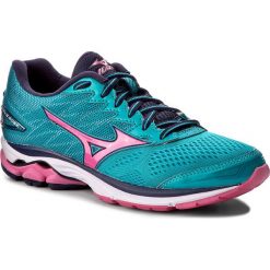 Buty MIZUNO - Wave Rider 20 J1GD170363 Zielony. Zielone buty damskie do biegania marki Mizuno, ze skóry ekologicznej, mizuno wave. W wyprzedaży za 379,00 zł.