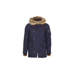 Kurtki ocieplane Superdry SDX PARKA. Niebieskie kurtki męskie Superdry, s, bez wzorów, bez kaptura. Za 497,40 zł.