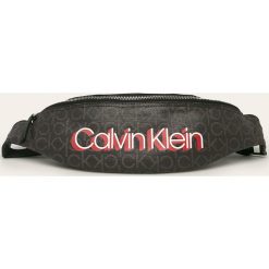 Calvin Klein - Nerka. Pomarańczowe nerki damskie Calvin Klein, w paski, z bawełny, casualowe, bez dodatków. Za 359,90 zł.