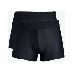 Under Armour Tech™ 3" Bokserki 2 pak Czarny. Czarne bokserki męskie Under Armour, bez wzorów, z elastanu. Za 171,95 zł.