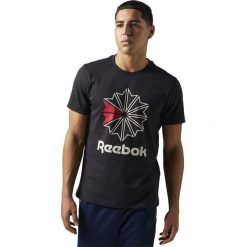 Koszulka Reebok F Gr Tee (BQ3505). Czarne koszulki męskie Reebok, m, bez wzorów, z bawełny, bez kołnierzyka, krótkie. Za 70,99 zł.