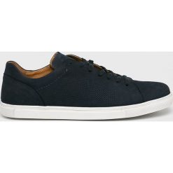 Wojas - Buty. Niebieskie buty sportowe męskie Wojas, ze skóry, na sznurówki. W wyprzedaży za 279,90 zł.