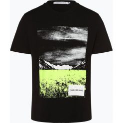 Calvin Klein Jeans - T-shirt męski, czarny. Czarne t-shirty męskie Calvin Klein Jeans, s, z nadrukiem, z jeansu, bez kołnierzyka. Za 229,95 zł.