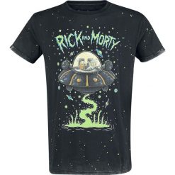 Rick And Morty UFO T-Shirt ciemnoszary. Szare koszulki męskie marki Rick And Morty, l, z nadrukiem, z okrągłym kołnierzem, krótkie. Za 99,90 zł.