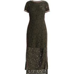Liu Jo Jeans ABITO Długa sukienka adele. Brązowe sukienki damskie marki Liu Jo Jeans, xs, bez wzorów, z bawełny, bez kołnierzyka, z długim rękawem, długie, maxi. Za 689,00 zł.