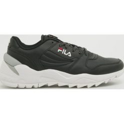 Fila - Buty. Czarne buty sportowe męskie Fila, ze skóry, na sznurówki. W wyprzedaży za 229,90 zł.