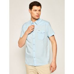 Koszula Wrangler Western W5J06SXVT. Niebieskie koszule męskie Wrangler, xl, bez wzorów, z bawełny, casualowe, bez kołnierzyka, bez rękawów. W wyprzedaży za 149,00 zł.