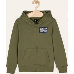 G-Star Raw - Bluza dziecięca 128-176 cm. Żółte bluzy chłopięce G-Star RAW, z nadrukiem, z elastanu, retro, bez rękawów, z kapturem. W wyprzedaży za 239,90 zł.