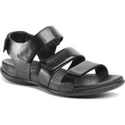 Sandały ECCO - Flash 24394302001 Black. Czarne klapki damskie ecco, bez wzorów, ze skóry, bez obcasa. W wyprzedaży za 359,00 zł.
