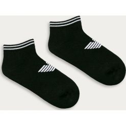 Emporio Armani - Skarpetki (2-pack). Czarne skarpetki męskie Emporio Armani, bez wzorów, z elastanu. W wyprzedaży za 59,90 zł.