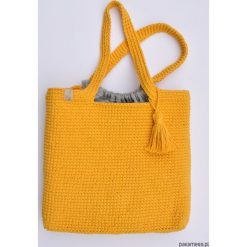 Szydełkowa słoneczna torba. Brązowe torebki klasyczne damskie marki bonprix. Za 199,00 zł.