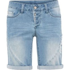 Szorty dżinsowe bonprix niebieski bleached. Jeansy damskie bonprix. Za 49,99 zł.