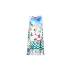 Sukienki krótkie Desigual OUSOUA. Szare sukienki damskie marki Desigual, s, bez wzorów, bez kołnierzyka, z krótkim rękawem, krótkie, mini. Za 247,20 zł.