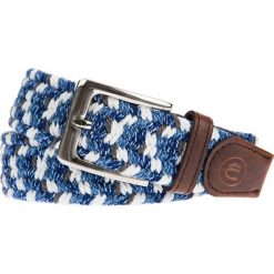 Pasek Pleciony Biało-Niebieski Braid. Niebieskie paski męskie LANCERTO, w paski, z bawełny, sportowe. Za 89,90 zł.