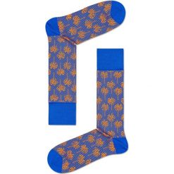 Happy Socks - Skarpety. Pomarańczowe skarpetki męskie Happy Socks, bez wzorów, z elastanu. W wyprzedaży za 49,90 zł.