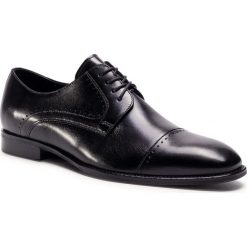 Półbuty GINO ROSSI - TA-6649-T391-558 Black. Czarne buty wizytowe męskie Gino Rossi, bez wzorów, ze skóry, wizytowe, bez zapięcia. Za 329,99 zł.