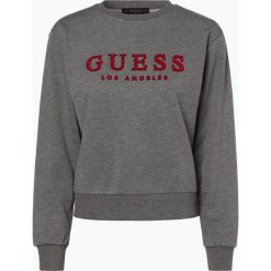 Guess Jeans - Damska bluza nierozpinana, szary. Szare bluzy damskie Guess Jeans, s, z aplikacjami, z bawełny, bez rękawów, bez kaptura. Za 309,95 zł.