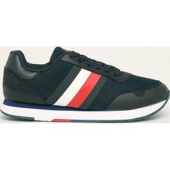 Tommy Hilfiger - Buty. Czarne sneakersy męskie TOMMY HILFIGER, z gumy, na sznurówki. Za 399,90 zł.