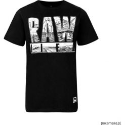 T - shirt RAW life. Czarne t-shirty męskie Pakamera, m, bez wzorów, z bawełny, bez kołnierzyka. Za 89,00 zł.