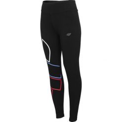 Legginsy damskie LEG410B - głęboka czerń. Czarne legginsy damskie 4f, bez wzorów, z bawełny. W wyprzedaży za 79,99 zł.