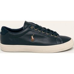 Polo Ralph Lauren - Buty skórzane. Niebieskie sneakersy męskie Polo Ralph Lauren, ze skóry, na sznurówki. Za 429,90 zł.