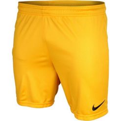 Nike Spodenki męskie Park żółty r. L. Żółte spodenki sportowe męskie Nike, sportowe. Za 42,20 zł.