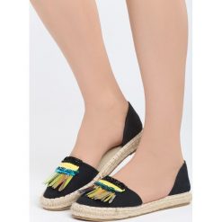 Espadryle damskie: Czarne Espadryle Rhythm