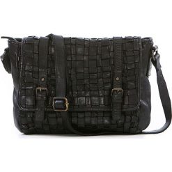 Torebki klasyczne damskie: Skórzana torebka w kolorze czarnym – 27 x 23 x 11 cm