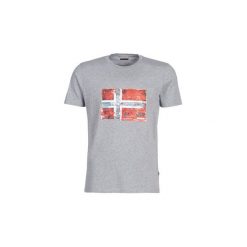 T-shirty z krótkim rękawem Napapijri SEITEM. Szare t-shirty męskie Napapijri, s, bez wzorów, bez kołnierzyka, krótkie. Za 132,30 zł.