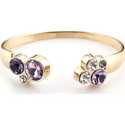 Bransoletki damskie: Pozłacana bransoletka z kryształkami Swarovski